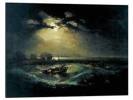 Magnettafel Fischer auf dem Meer