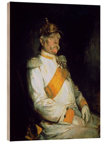 Wood print Otto Von Bismarck