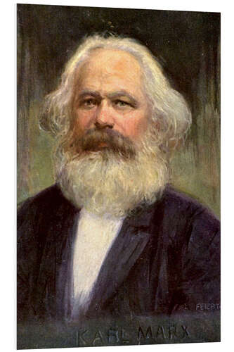 Hartschaumbild Karl Marx IV