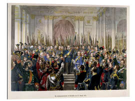 Gallery print The Proclamation of Wilhelm as Kaiser of the new German Reich