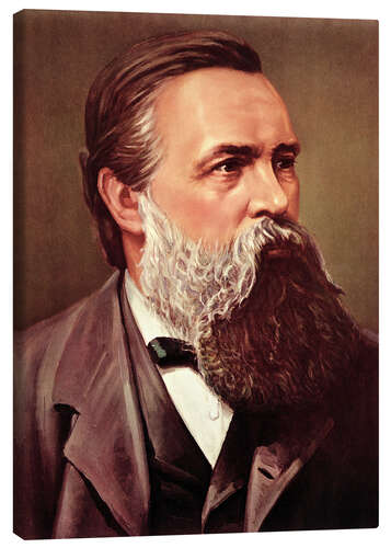 Canvas print Friedrich Engels