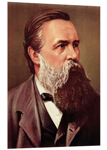 Foam board print Friedrich Engels