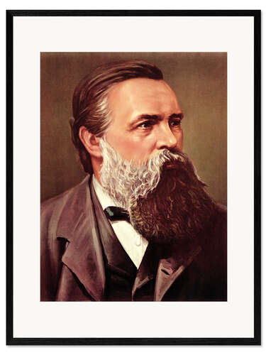 Framed art print Friedrich Engels