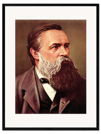 Kunsttryk i ramme Friedrich Engels