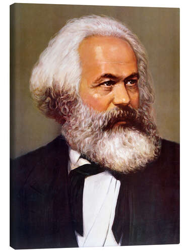 Tableau sur toile Portrait de Karl Marx