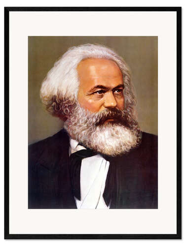 Inramat konsttryck Portrait of Karl Marx