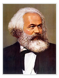 Wall print  Portrait of Karl Marx - Chinese School