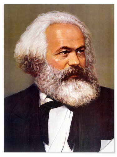 Naklejka na ścianę Portrait of Karl Marx