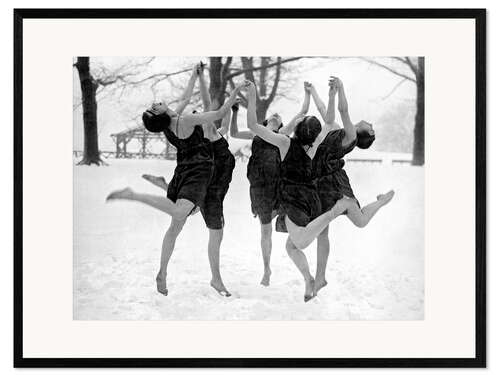 Framed art print Barefoot Dance In The Snow