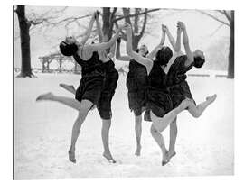 Quadro em plexi-alumínio Barefoot Dance In The Snow