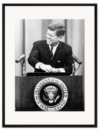 Gerahmter Kunstdruck John Fitzgerald Kennedy