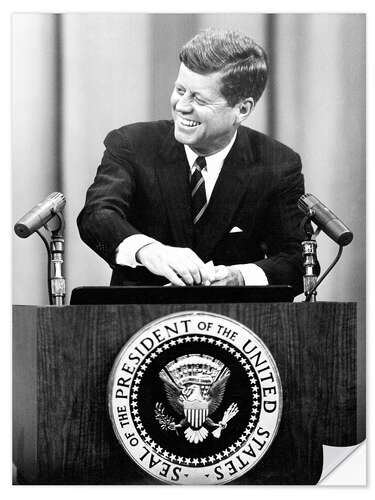 Selvklebende plakat John Fitzgerald Kennedy