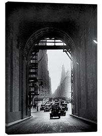 Stampa su tela  Arch at Grand Central Station - historical