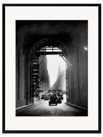 Kunsttryk i ramme Arch at Grand Central Station - historical