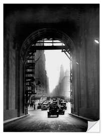 Selvklebende plakat Arch at Grand Central Station - historical