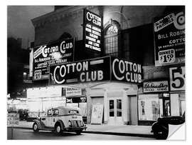 Selvklebende plakat Cotton Club i Harlem, New York