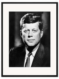 Gerahmter Kunstdruck John Fitzgerald Kennedy