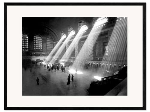 Ingelijste kunstdruk Historical Grand Central Station