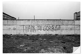 Naklejka na ścianę graffiti on the Berlin Wall