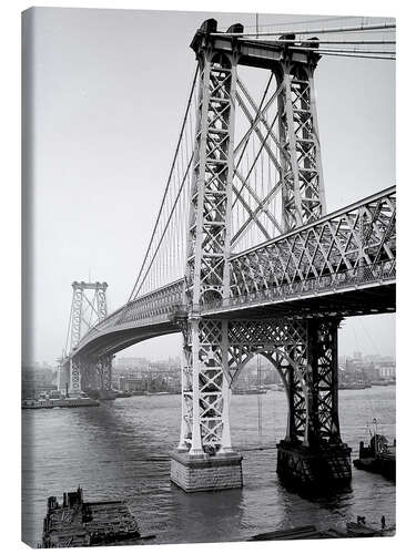 Canvas print Williamsburg Bridge, New York