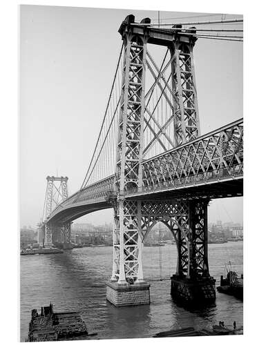 Tableau en PVC Williamsburg Bridge, New York