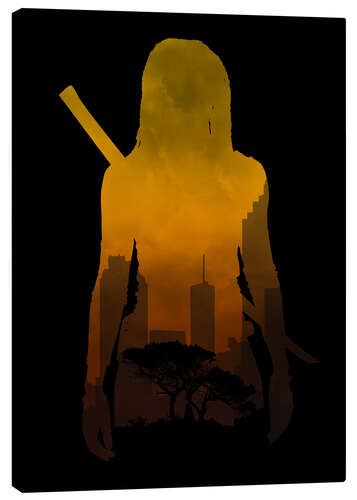 Canvas print The Walking Dead - Michonne - Alternative fanart