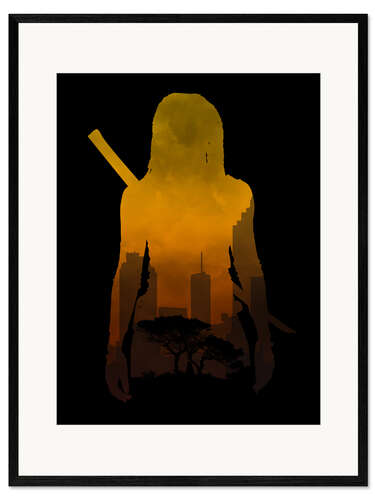 Framed art print The Walking Dead - Michonne - Alternative fanart