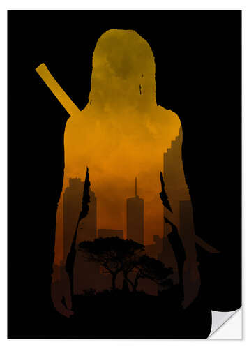 Sticker mural The Walking Dead - Michonne