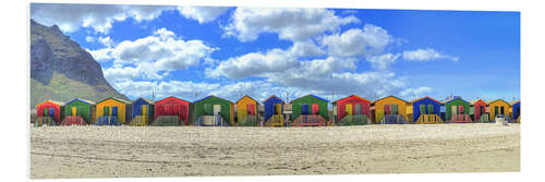 PVC print Colorful beach houses in Muizenberg