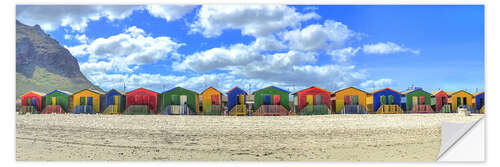 Wall sticker Colorful beach houses in Muizenberg