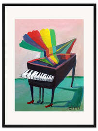 Gerahmter Kunstdruck Klaviermusik 3