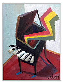 Wall print  Piano music 6 - Diego Manuel Rodriguez