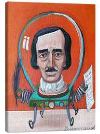 Lienzo Edgard Allan Poe robot - Diego Manuel Rodriguez