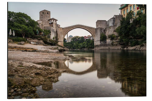 Aluminiumsbilde Stari Most Bosnia in the morning