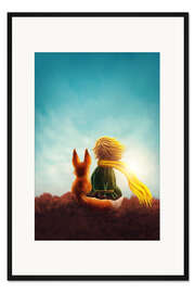 Gerahmter Kunstdruck Kleiner Prinz und Fuchs