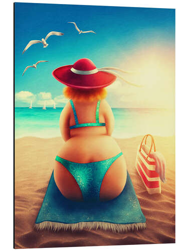 Alumiinitaulu Chubby on the beach