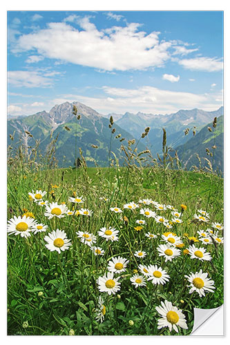 Naklejka na ścianę Mountains landscape in Vorarlberg, Austria