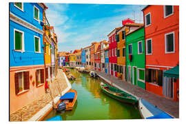 Aluminium print Burano