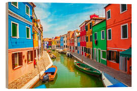 Quadro de madeira Burano