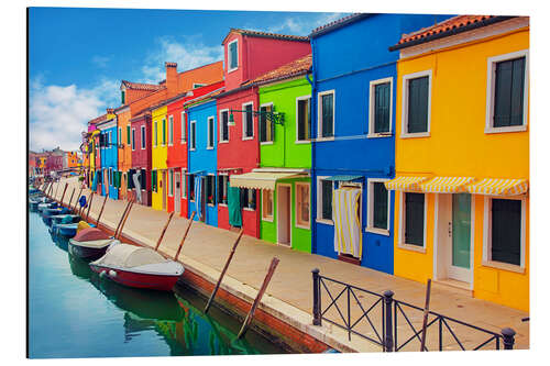 Aluminiumsbilde Burano, an island in the Venetian Lagoon