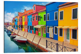 Aluminium print Burano, an island in the Venetian Lagoon