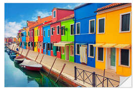 Selvklebende plakat Burano, an island in the Venetian Lagoon