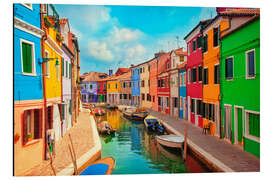 Magnettafel Burano, eine Insel in der venezianischen Lagune