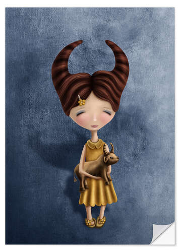 Wall sticker Taurus astrological sign