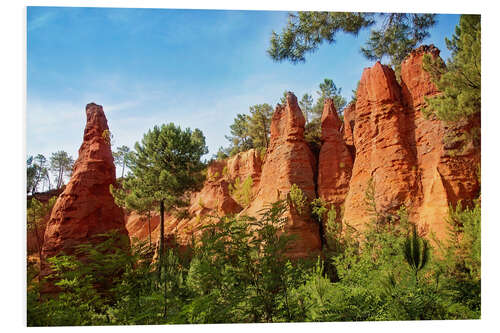 PVC print Ochre rocks in Roussillon,Provence