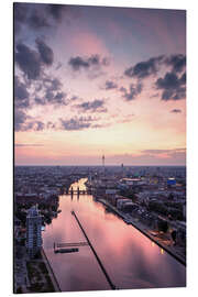 Aluminium print Berlin skyline TV tower