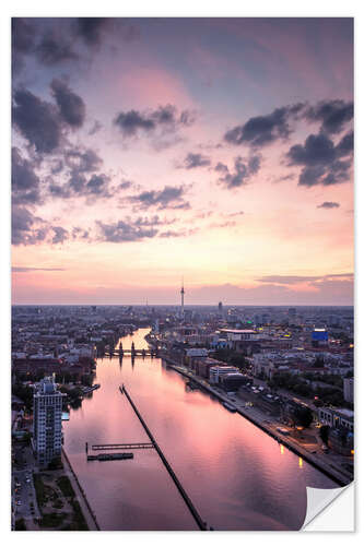 Naklejka na ścianę Berlin skyline TV tower