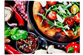 Galleritryk pizza and fresh italian ingredients