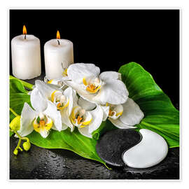 Veggbilde  Spa Concept with Candles