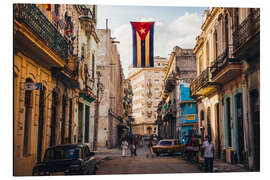 Magnettafel Kubanische Flagge mit Löchern